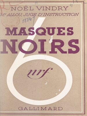 cover image of Masques noirs